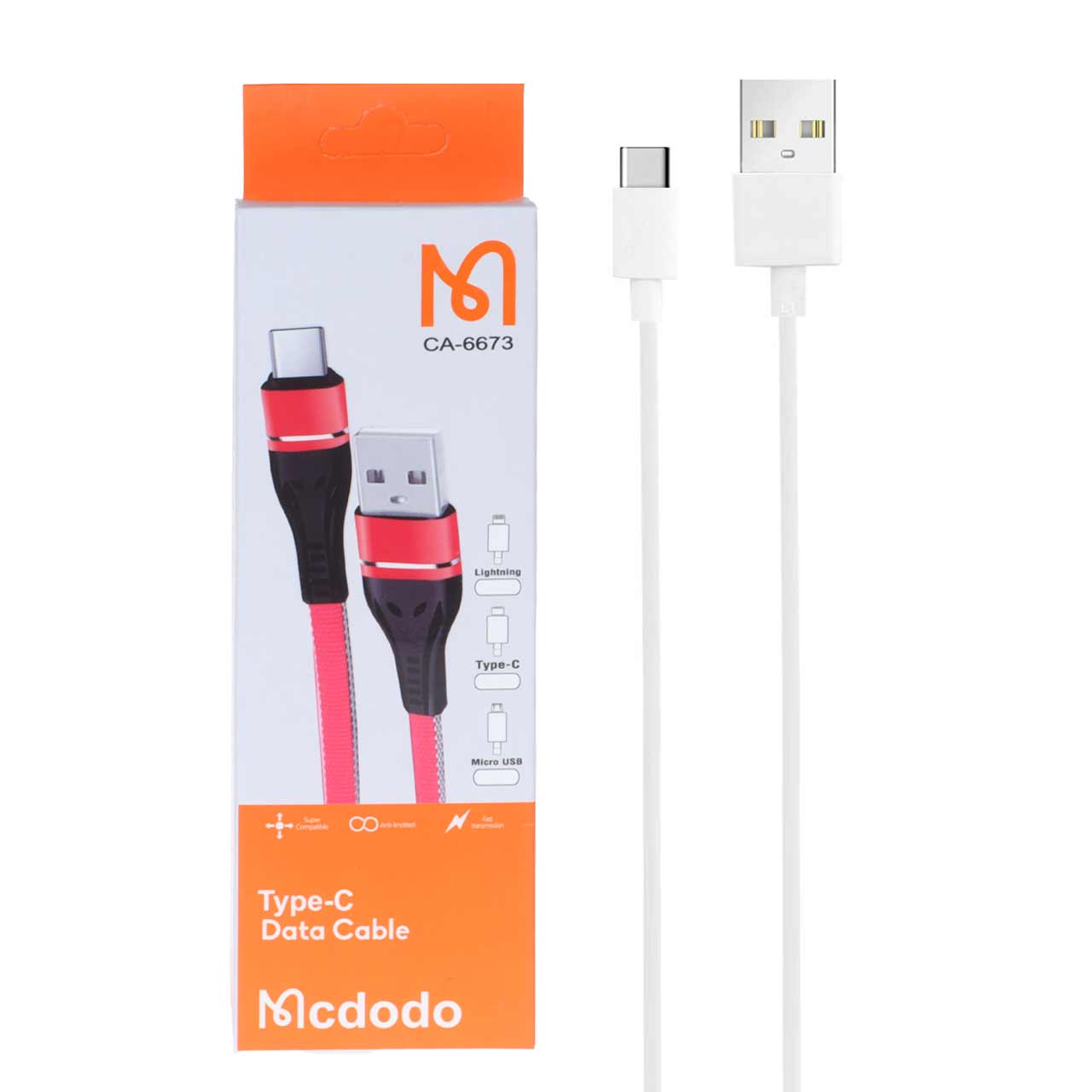 کابل شارژ فست Mcdodo Type-C مدل CA-6673 - سفید - BSA